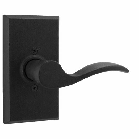 WESLOCK Right Hand Carlow Square Half Dummy Lock Black R7305H2--0020